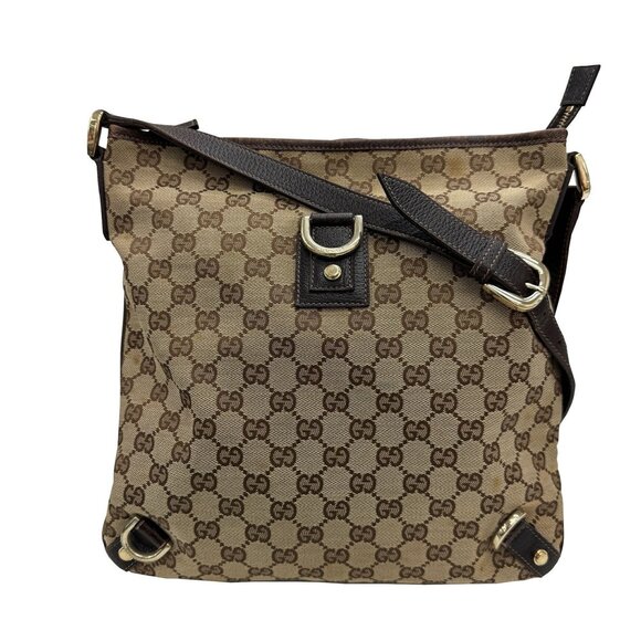 GUCCI Brown Leather Shoulder Bag - Picture 1 of 12